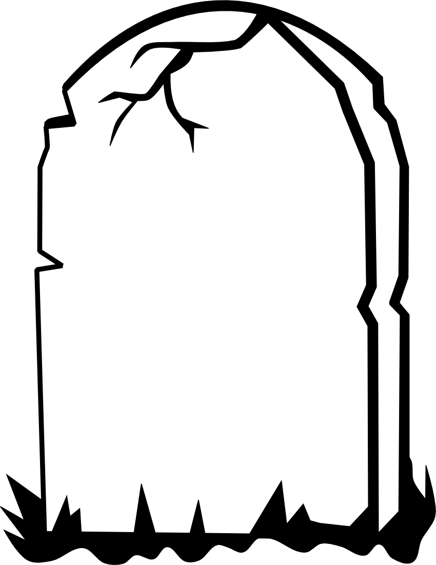 ... Tombstone clipart blank . - Blank Tombstone Clipart