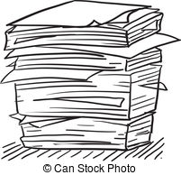 Stacks Of Paperwork Clipart #
