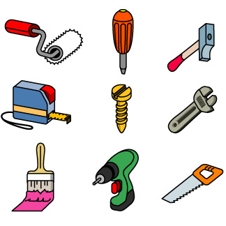 Tools illustrations and clipa