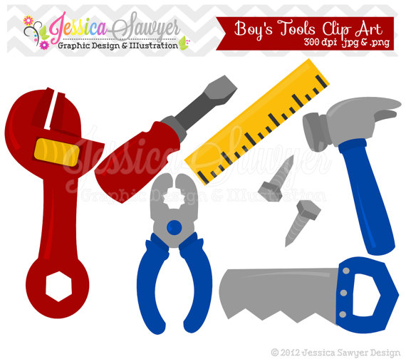 INSTANT DOWNLOAD, building tool clipart, fathers day clip art, for  commercial use, personal use