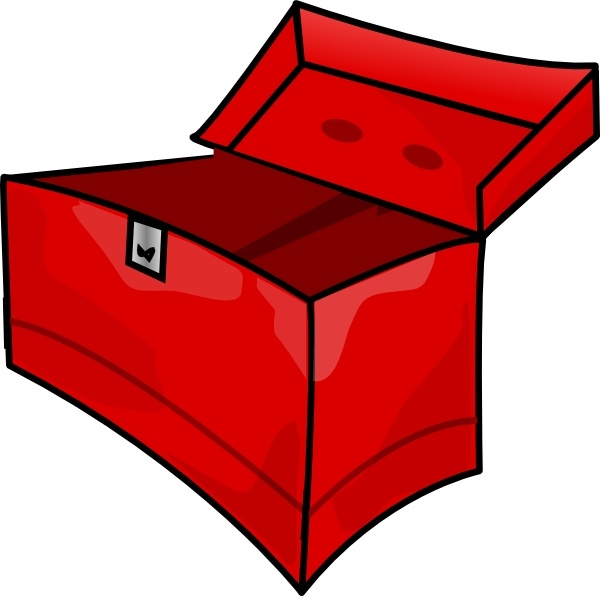 Open box with tools vector ar