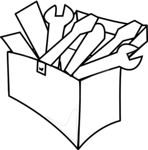 White Tool Box Clip Art - PNG - Toolbox Clipart