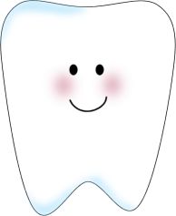 Tooth Clip Art | Tooth Clip Art Image - white tooth with a smiling face.