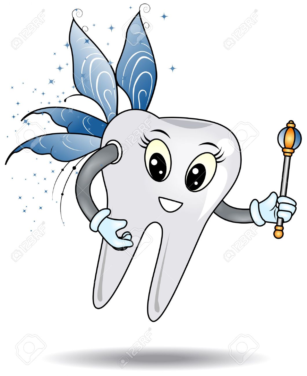Tooth Fairy with Clipping Path Stock Vector - 3699154
