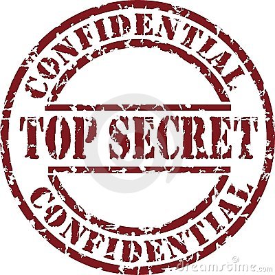 ... Top secret - Stamp with t