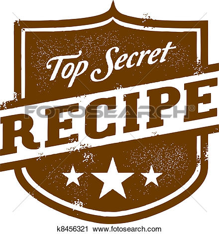 Top Secret Recipe - Recipe Clip Art