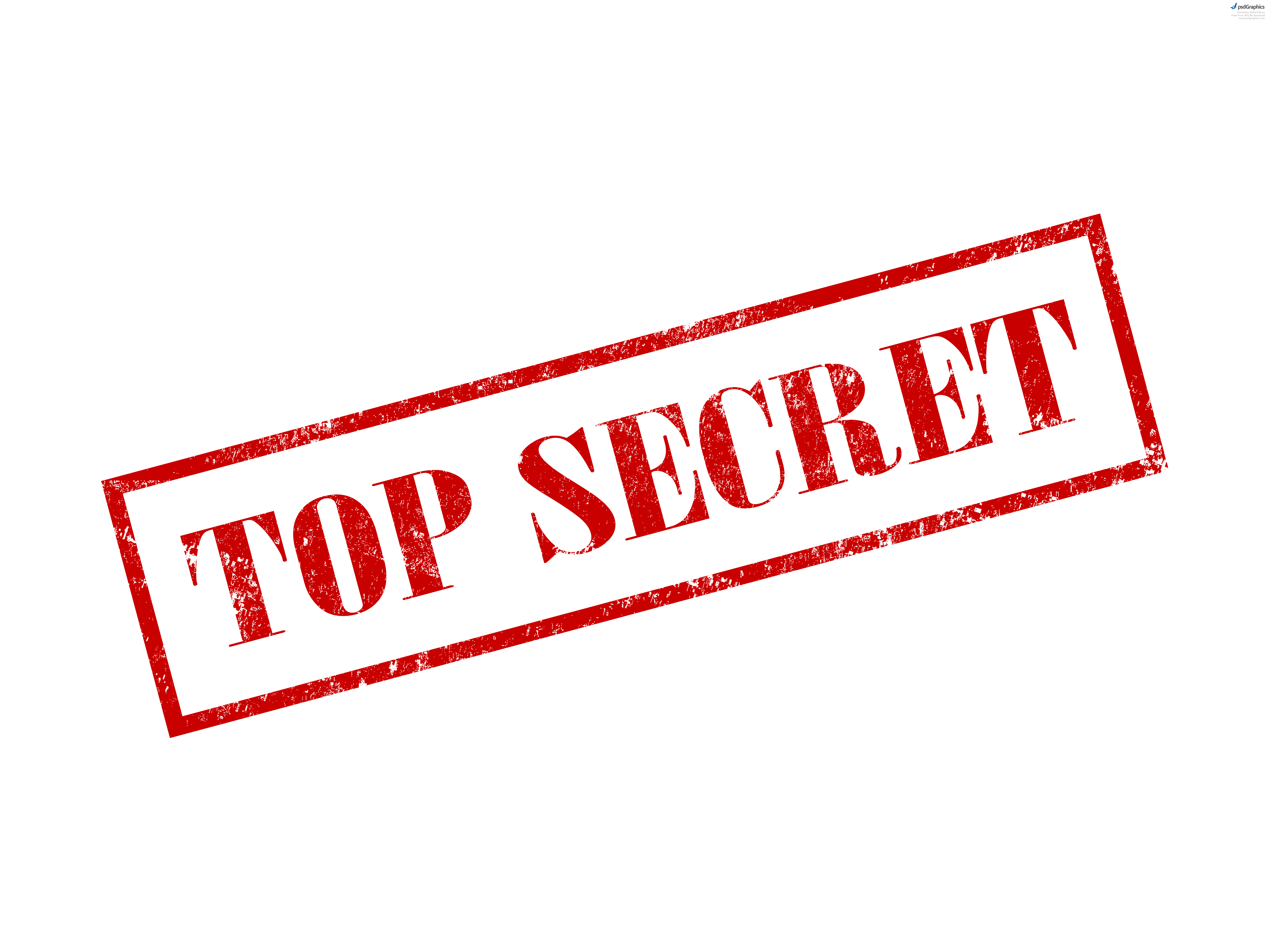 Top Secret Stamp And Envelope - Top Secret Clip Art