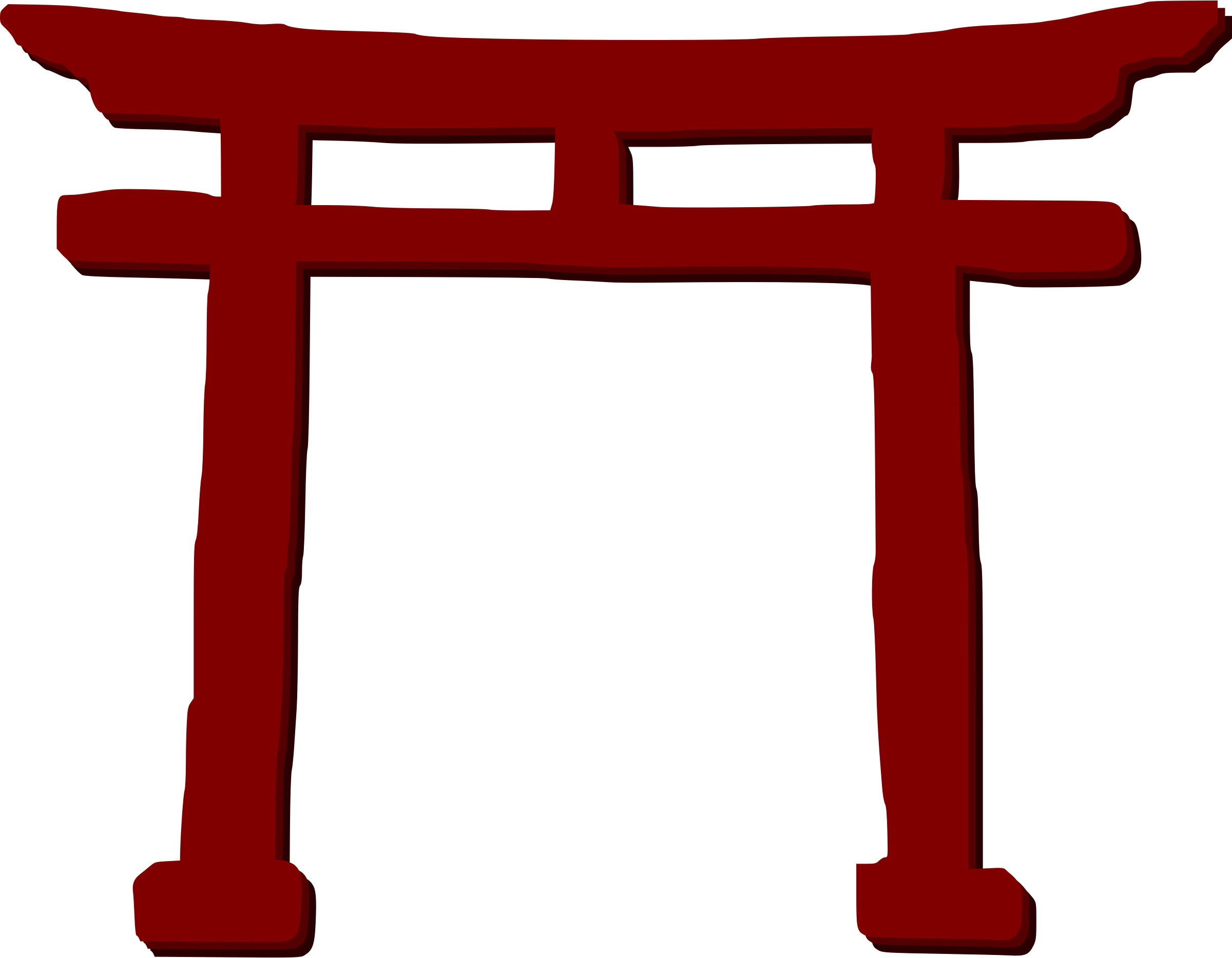 Drawing - Japanese Torii Gate