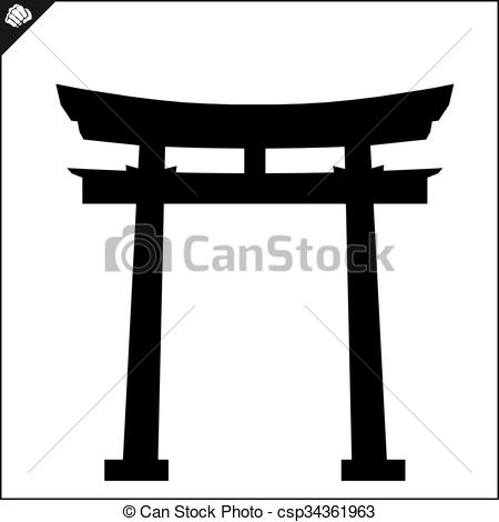Japan gate torii - csp3436196 - Torii Gate Clipart