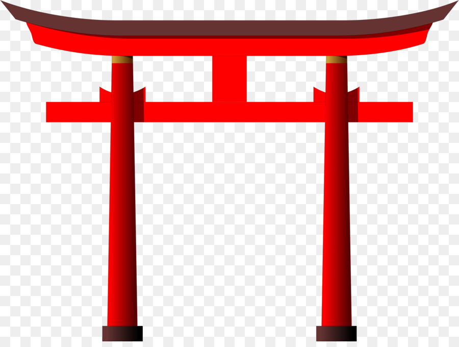 Japanese gate isolated on whi