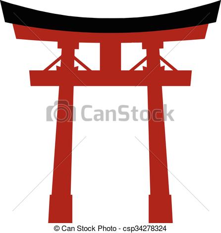 Japan torii - csp34278324 - Torii Gate Clipart