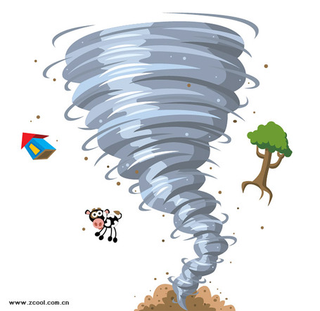 Tornado clipart image about t