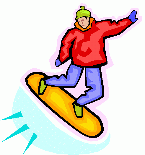 snowboarder: snowboarding