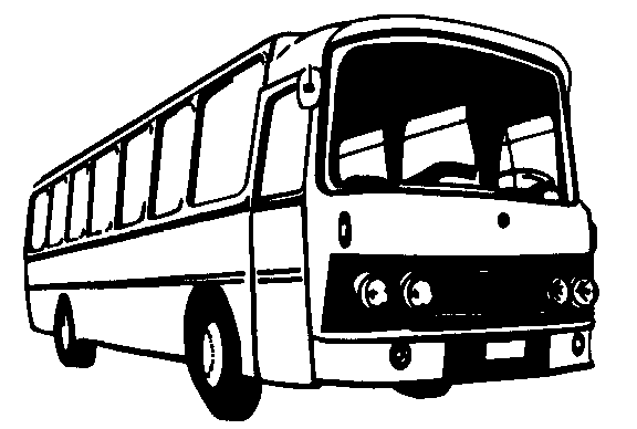 tour bus clipart