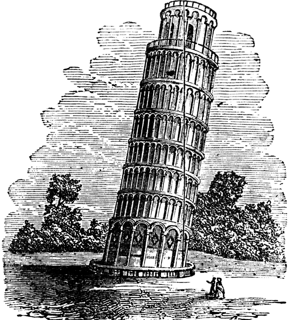 Tower Of Pisa Clipart Etc - Leaning Tower Of Pisa Clipart