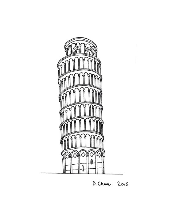 ... tower of pisa clipart; Le - Leaning Tower Of Pisa Clipart