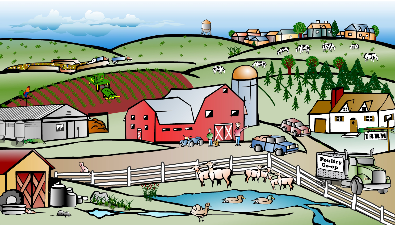Free Happy Farm Clip Art