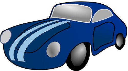 Toy Car Vector Clip Art Illustration