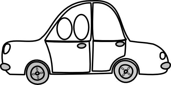 Toy Cars Clipart Black And .. - Car Black And White Clipart