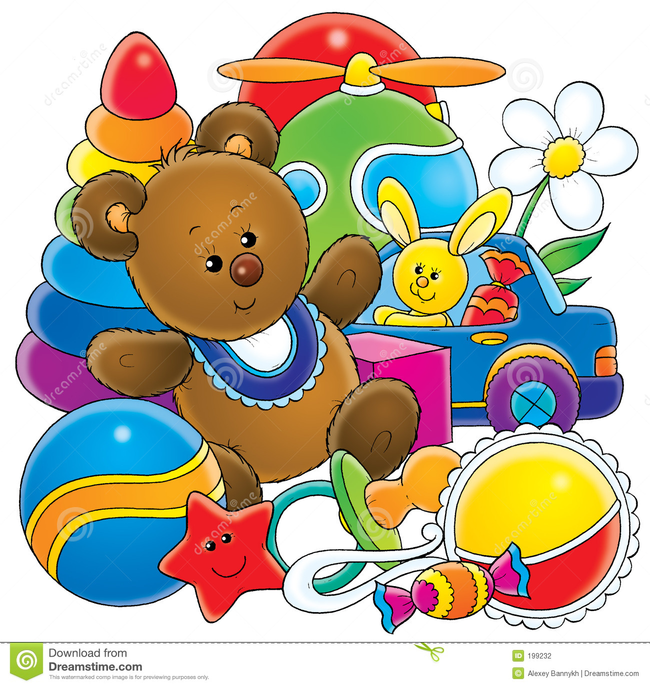 Toy Illustration For Children - Clipart Toys