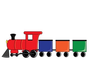 toy trains clipart