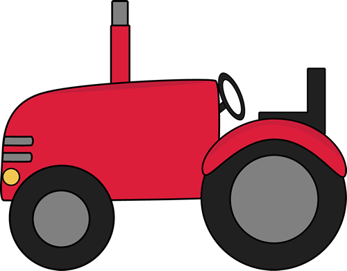 Tractor Clip Art Image Red Tr - Clipart Tractor