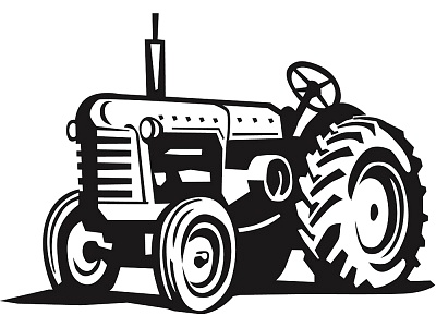 Green Tractor Clipart