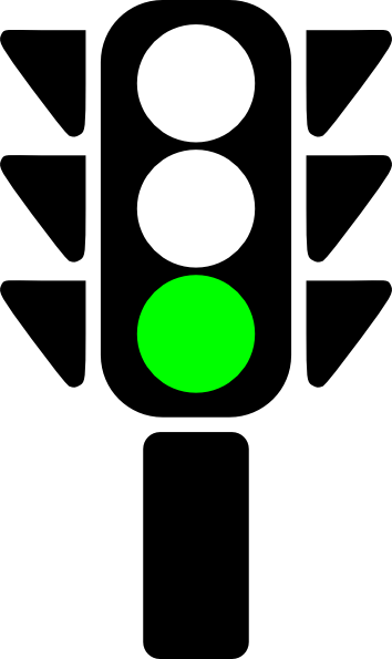 Traffic Semaphore Green Light Clip Art At Clker Com Vector Clip Art