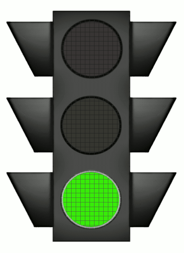 Traffic Signal Large Green . - Green Light Clipart