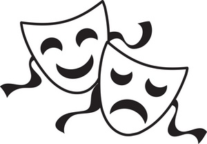 Drama masks clip art - Clipar