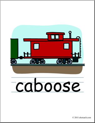 train caboose clipart - Caboose Clip Art