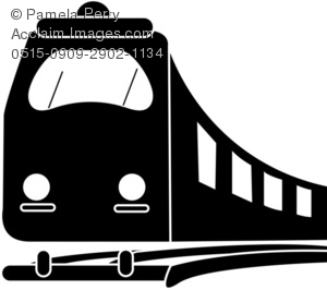 train clipart black and white