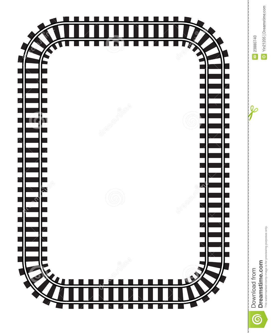 Train Tracks Clipart - Blogsb