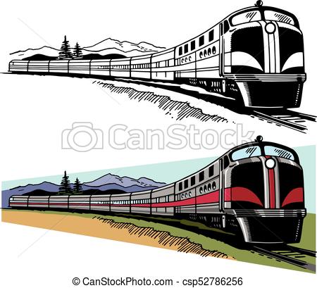 passenger train clipart 2