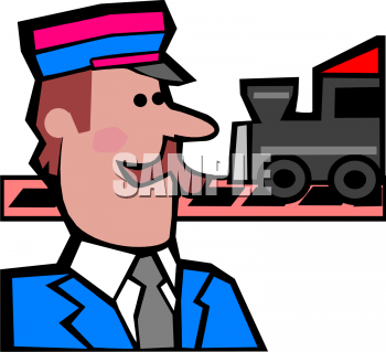 Train Conductor Clipart .