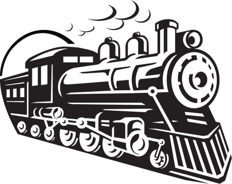 Train Icon vector art . - Steam Train Clipart