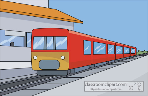 Train Train Station Travel 02 Classroom Clipart