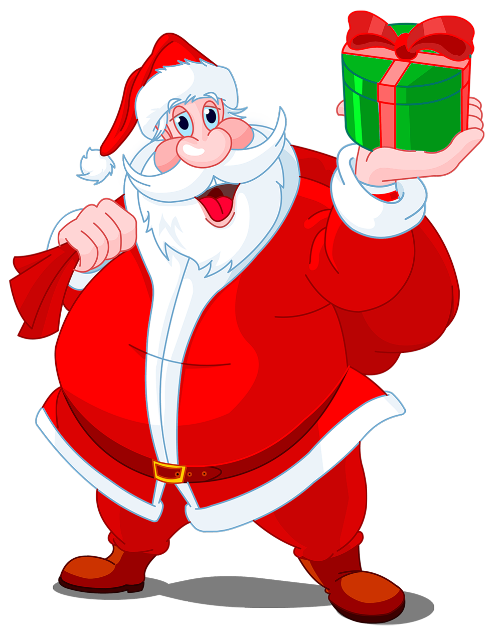 Transparent Santa Claus with  - Santa Clause Clipart