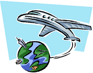 Air travel; World travel land