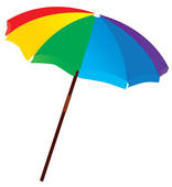 Umbrella Beach Ball Clipart -
