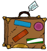 Travel Suitcase Clip Art Clip - Suitcase Clipart