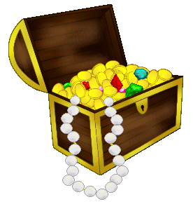 Treasure chest clip art vecto
