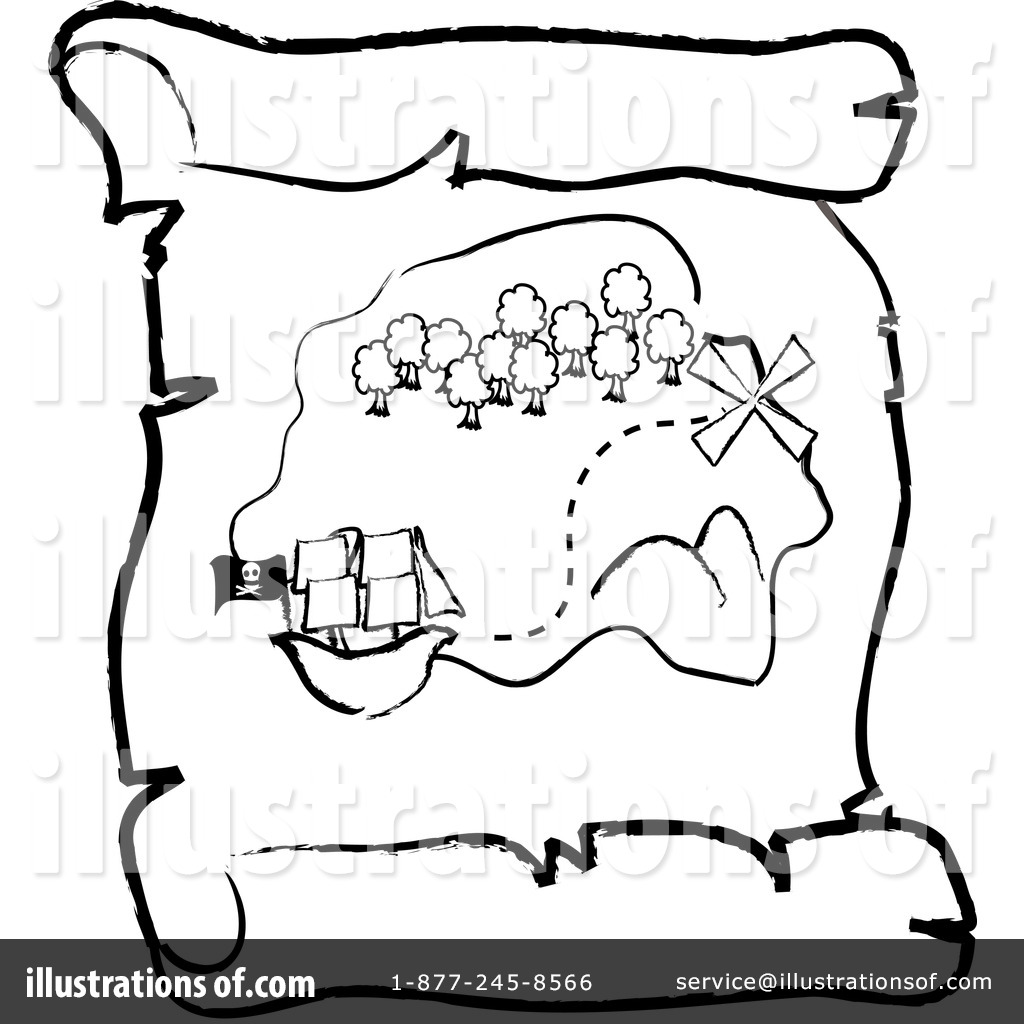 Map Clipart Black And White M
