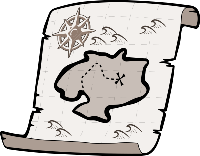 Treasure Map Symbols Clip Art