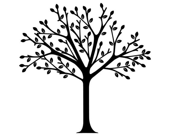 Tree Clipart Black And White 