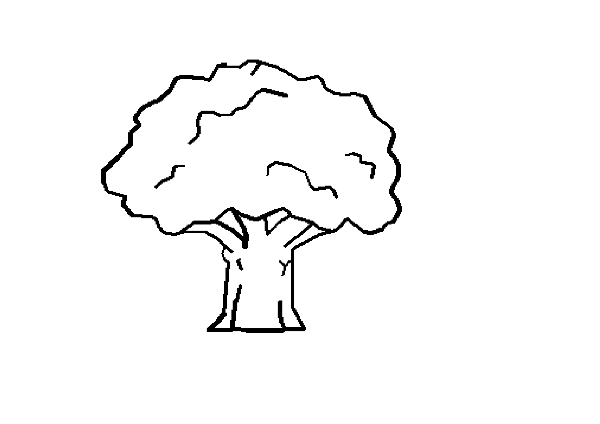 Tree Clipart Black And White  - Tree Clip Art Black And White