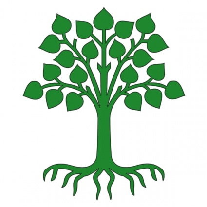 Painted Green Tree PNG Clipar