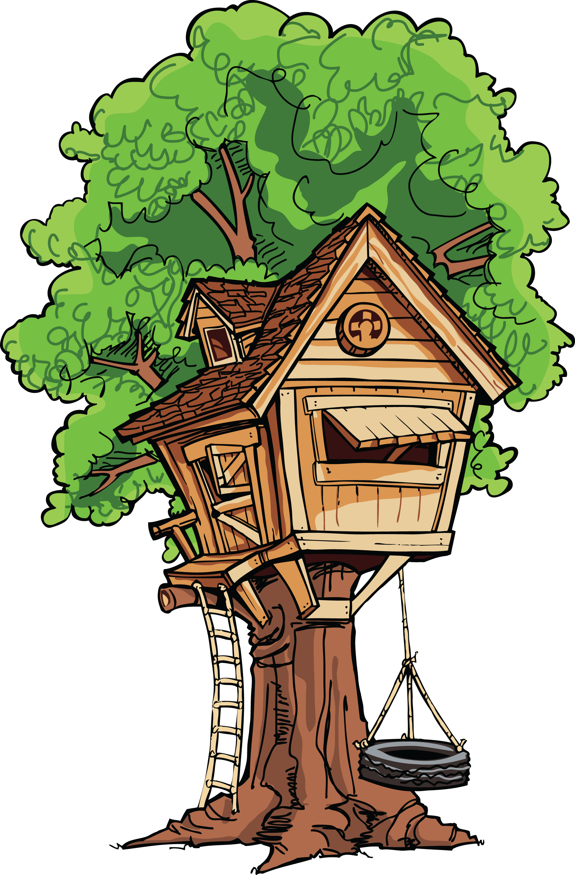 Tree house Royalty Free Stock