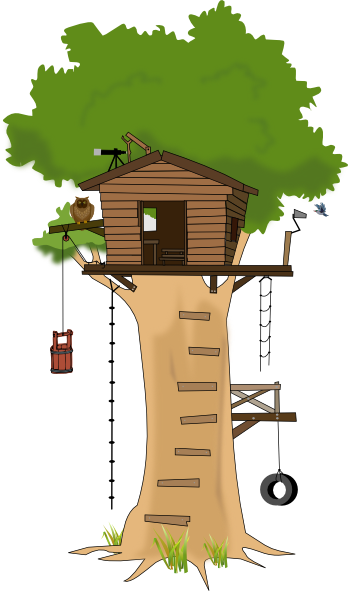tree house clipart | Tree Hou - Treehouse Clipart