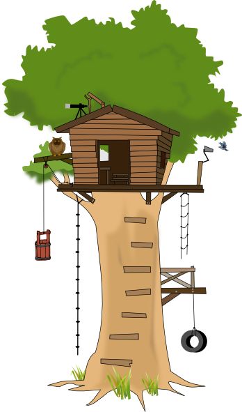 tree house clipart | Tree House clip art - vector clip art online, royalty  free